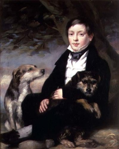Portret van meester Raines, van Wheldrake Manor, York door John Watson Gordon