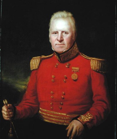 Portret van Sir David Baird met de Honorable East India Company Gouden Medaille van de Egyptische Campagne van 1801 door John Watson Gordon