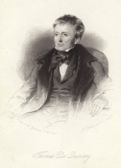Thomas de Quincey, Engelse auteur door John Watson Gordon