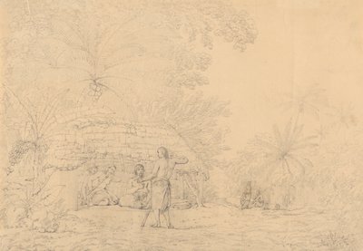 Een uitzicht in Annamooka door John Webber