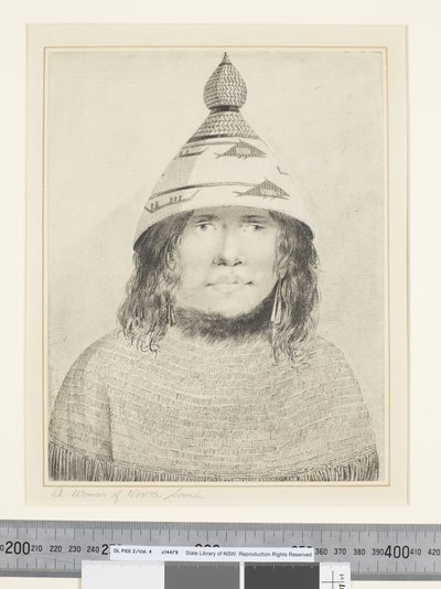 Een Vrouw van Nootka Sound door John Webber