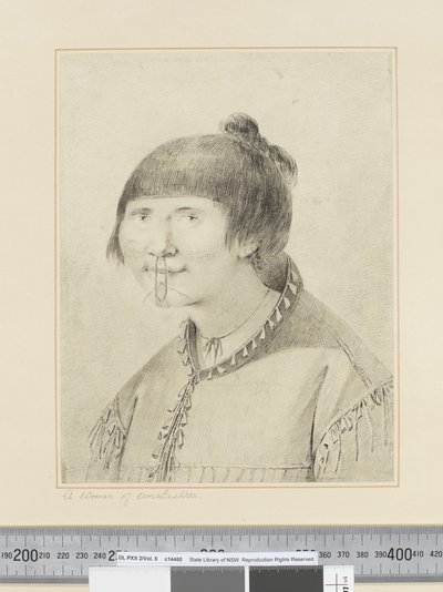 Een Vrouw van Oonalashka, c.1773-84 door John Webber