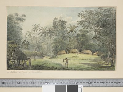 Een Fiatooka, of Morai in Tongataboo, c.1773-84 door John Webber