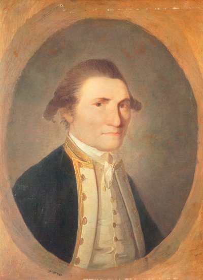 Portret van James Cook (Marton in Cleveland) door John Webber