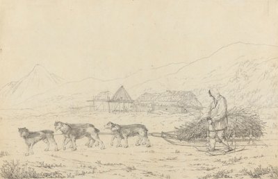 De Narta of Slee voor Lasten in Kamtsjatka door John Webber