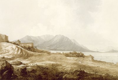 Uitzicht in Macao inclusief de Residentie van Camoens waar hij zijn Lusiad schreef, uit 