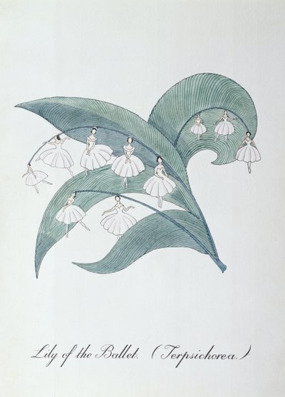Lelie van het Ballet (Terpsichorea.), illustratie uit 