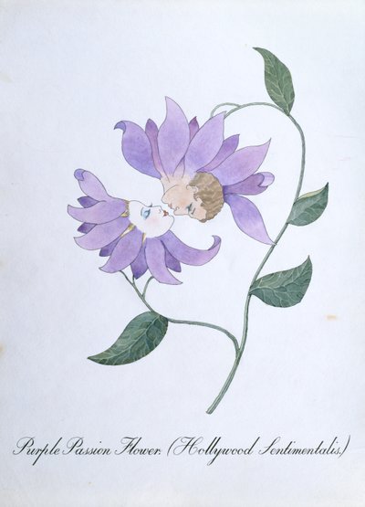 Paarse Passiebloem (Hollywood Sentimentalis), illustratie uit 