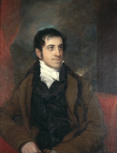 Portret van Lewis Colford Jones door John Wesley Jarvis