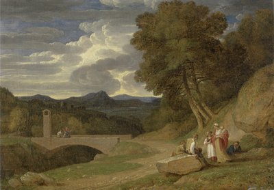 Een Italiaans landschap door John White Abbott