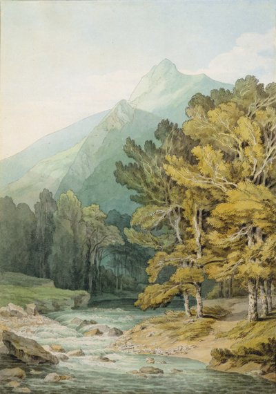 Op de Dart in Holne Chase door John White Abbott