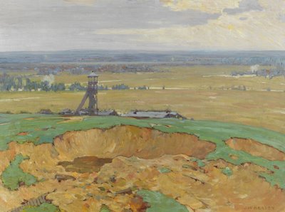 Lievin vanaf Vimy Ridge, 1914-19 door John William Beatty