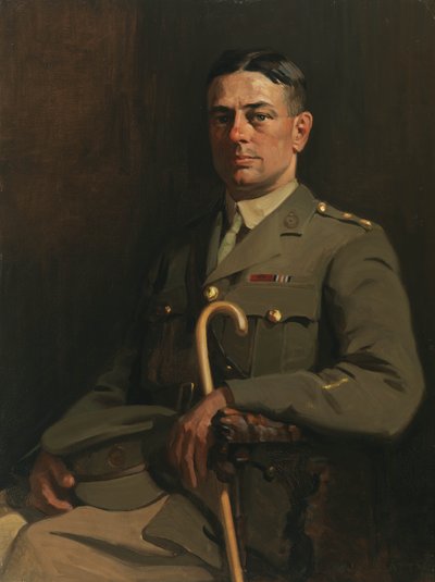 Portret van Sgt. G. H. Mullin, VC, 1914-19 door John William Beatty