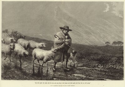 Hij zal de lammeren met zijn arm verzamelen door John William Bottomley