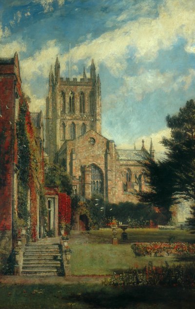 Hereford Kathedraal door John William Buxton Knight