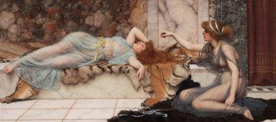 Ondeugd en Rust door John William Godward