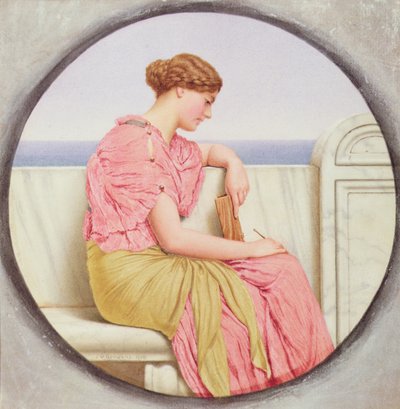 Reflecties, 1918 door John William Godward
