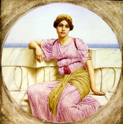 Reflecties, 1918 door John William Godward