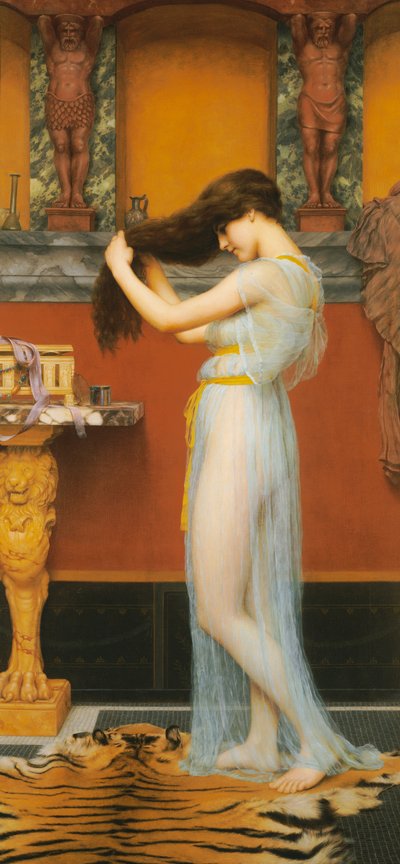 De toilet door John William Godward