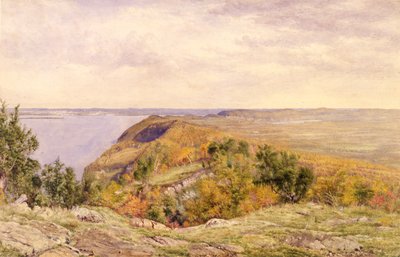 Uitzicht vanaf High Tor, Haverstraw, New York, 1866 door John William Hill