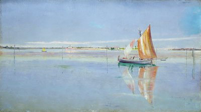 Op de lagune, Venetië door John William Inchbold