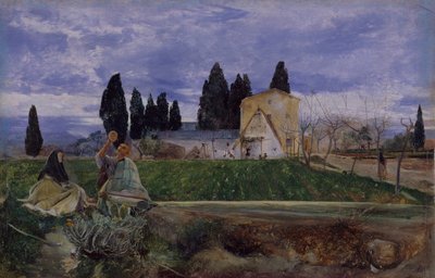 Lente in Spanje: nabij Gordella, 1869 door John William Inchbold