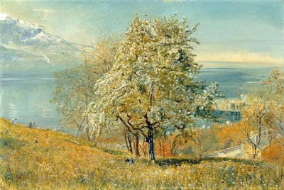 Het Meer van Genève, ca. 1880-1882 door John William Inchbold