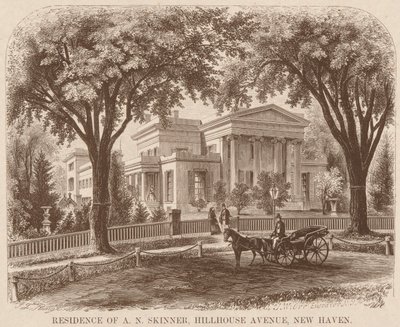Residentie van A.N. Skinner, Hillhouse Avenue, New Haven door John William Orr