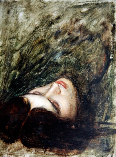 Hoofd van Orpheus - een schets, c.1899-1900 door John William Waterhouse