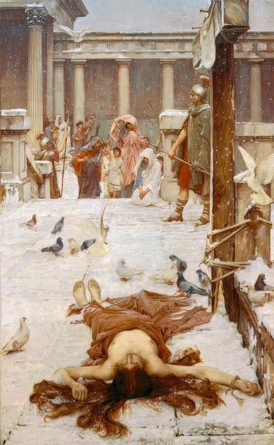 Heilige Eulalia door John William Waterhouse