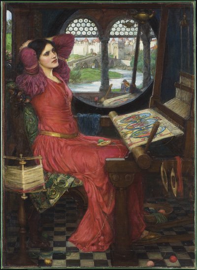 Ik ben half ziek van schaduwen, zei de Dame van Shalott, 1915 door John William Waterhouse