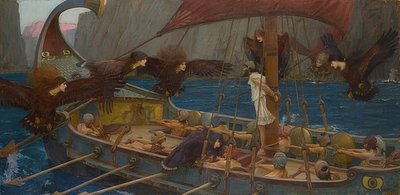 Odysseus en de sirenen. 1891 door John William Waterhouse