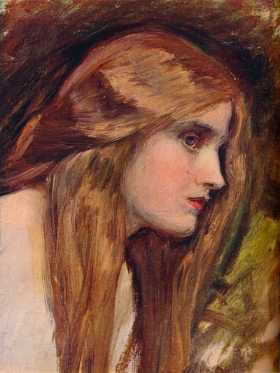 Studie voor Phyllis en Demophoon door John William Waterhouse