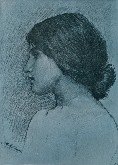 Studie van een Hoofd, c1899 door John William Waterhouse