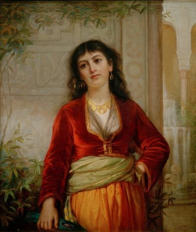 De Ongewenste Metgezel: Een Straatscène in Caïro door John William Waterhouse