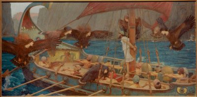 Ulysses en de Sirenen door John William Waterhouse