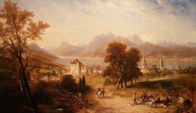 Meer van Luzern door John Wilson Carmichael