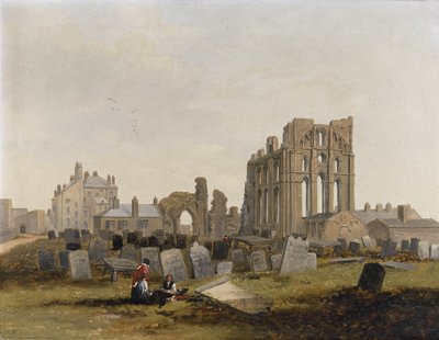 Tynemouth Priory vanuit het oosten door John Wilson Carmichael