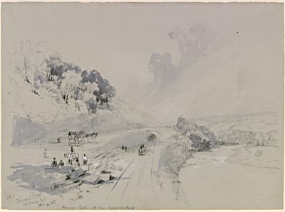 Whitchester Tunnel met Unthank Hall door John Wilson Carmichael