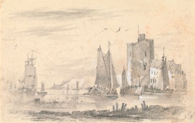 Havenscène door John Wilson Ewbank
