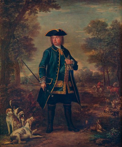 Sir Robert Walpole met Honden door John Wooton