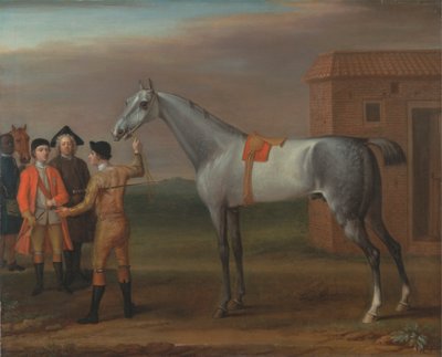 Lamprey, met zijn eigenaar Sir William Morgan, in Newmarket door John Wootton