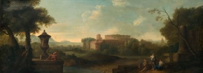 Rome vanaf de Aventijnse Heuvel, 1710 door John Wootton