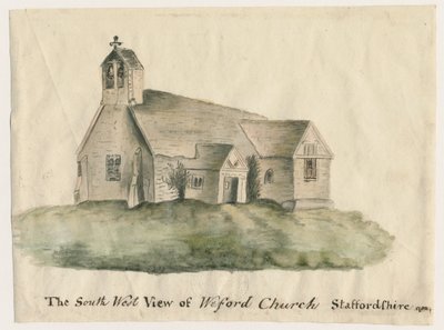 Weeford Kerk door John Wright