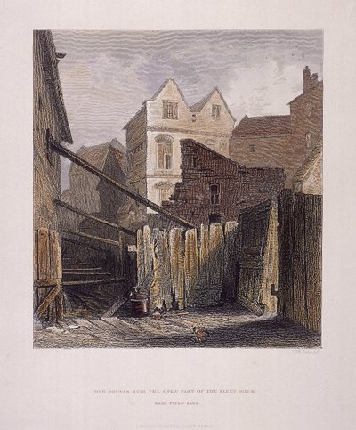 Fleet River, Londen door John Wykeham Archer