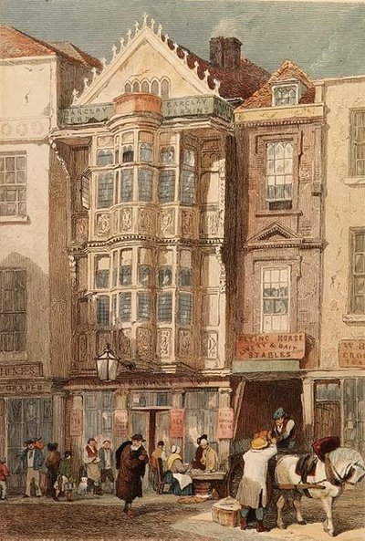 Huis van Sir Paul Pindar, Bishopsgate door John Wykeham Archer