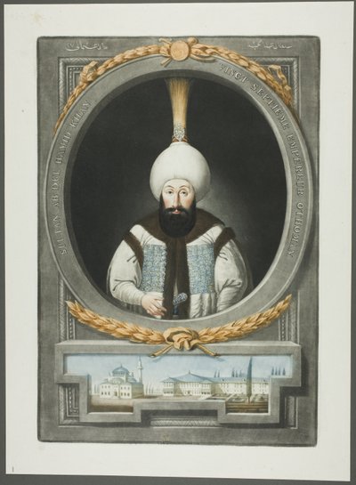 Abdul Hamid Khan, uit Portretten van de keizers van Turkije door John Young