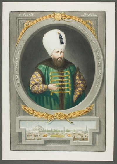Achmet Kahn I, uit Portretten van de Keizers van Turkije door John Young