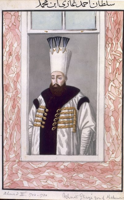 Ahmed III (1673-1736) Sultan 1703-30, uit 