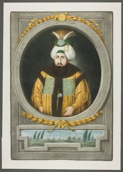Othman Kahn III, uit Portretten van de keizers van Turkije door John Young